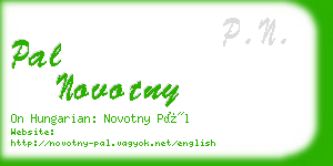 pal novotny business card